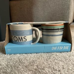TOMS One For One Set of 2 Coffee Cups